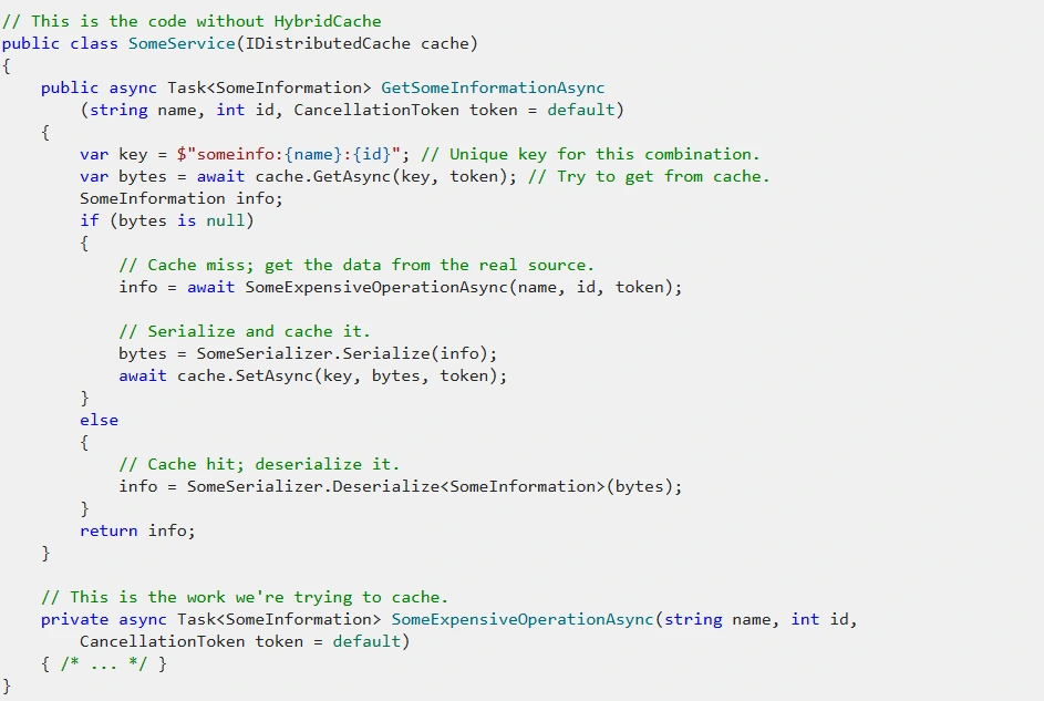 HybridCache .NET 9